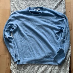 Amazon Essentials Men's Crewneck Sweater (L, Light Blue Heather)